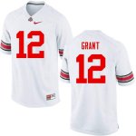 Men's Ohio State Buckeyes #12 Doran Grant White Nike NCAA College Football Jersey Classic ODG3144NP